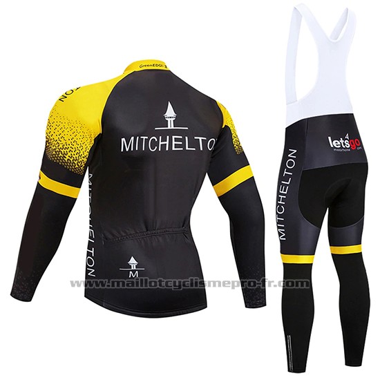 2019 Maillot Cyclisme Mitchelton GreenEDGE Manches Longues et Cuissard
